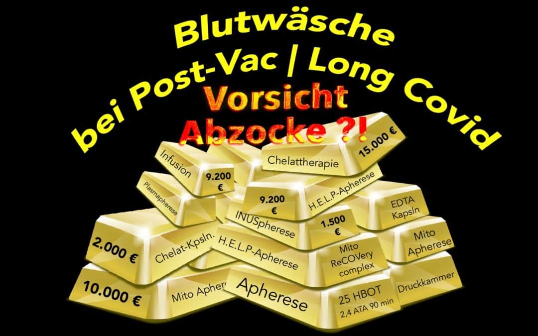Vorsicht vor unbewiesenen Heilsversprechen des Post-Vac Elends