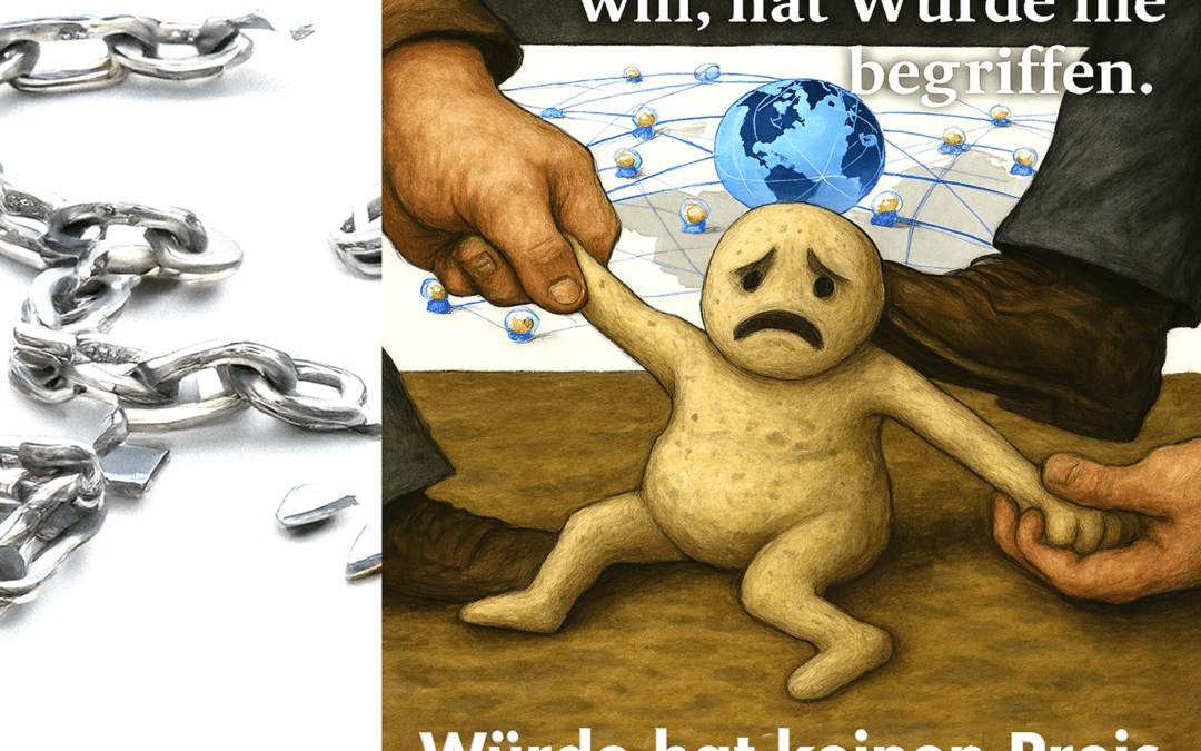 Der Mensch ist keine Knetmasse für Gierige
