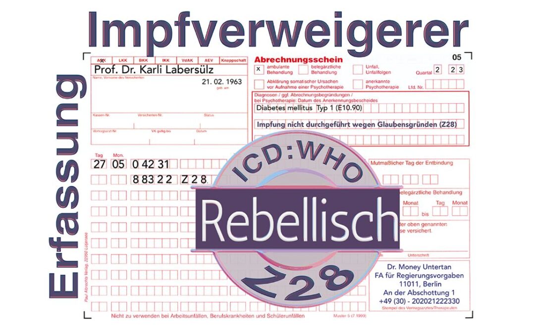 Nicht geimpft: Als Risiko markiert!